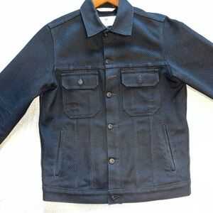Rogue Territory Sashiko Cruiser Jacket in Stealth Black